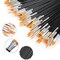 200 Pieces Acrylic Paint Brush Set, Nylon Hair Brushes for All Purpose Oil Watercolor Painting Artist Professional Kits, Black